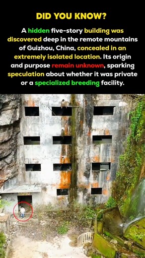 A Mysterious Hidden Building Discovered in China’s Mountains Unexplained Structure #usa #shorts