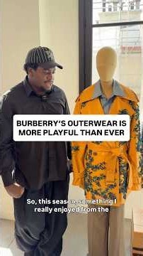 Burberry Outerwear Is Fun Again!
