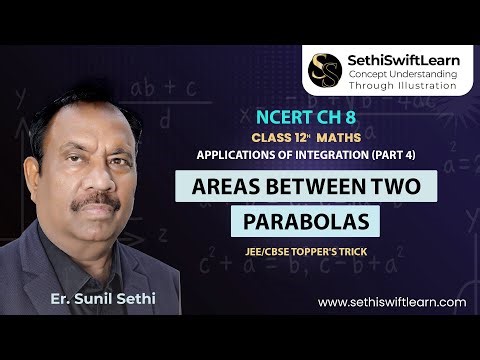 Class 12 Maths | NCERT Ch 8 – Applications of Integration (Part 4) | Areas Between two Parabolas
