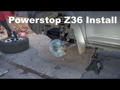Powerstop Z36 Front Brake install on 5th Generation Toyota 4Runner