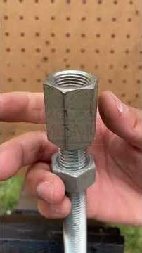 The threaded rod splice that actually worksNo welding, no hassle#WorkshopHack #ThreadedRod #SmartFix