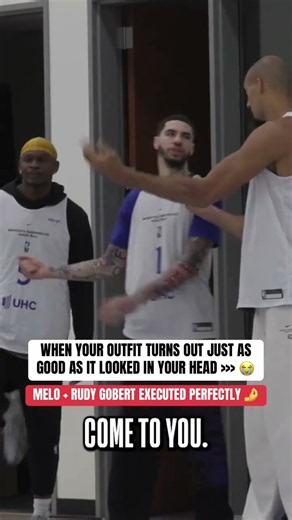 This alley-oop pairing 🔥 LaMelo Ball and Rudy Gobert building their lob connection during practice!