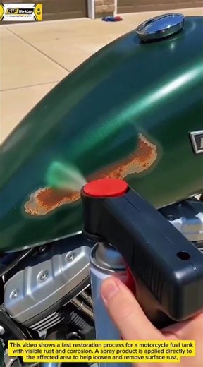 Fast Rust Removal Hack That Restores a Motorcycle Tank | Satisfying Restoration
