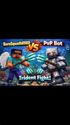 Minecraft PvP Bot vs Me with Trident 😱 Who Wins?