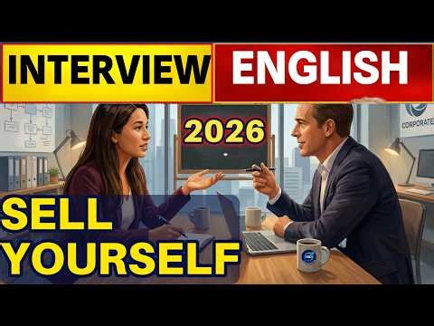 🔴 JOB INTERVIEW Preparation 2026 | Professional Phrases to Sell Yourself | English at WORK