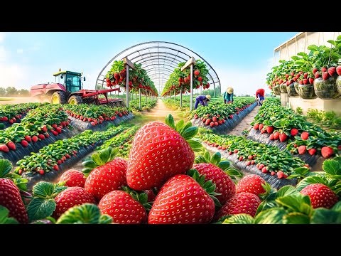 Inside the World’s Largest Strawberry Factory: How High-Tech Farming Works Today (Full Process)
