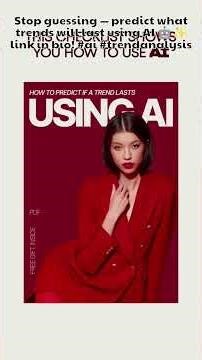 Predict Future Trends with AI Analysis 🤖✨ #AI #TrendAnalysis