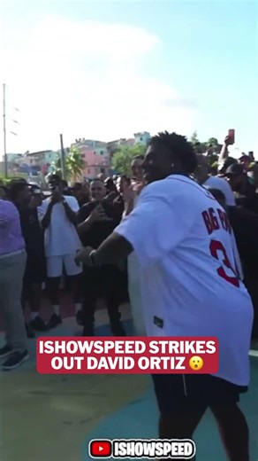 IShowSpeed just struck out David Ortiz on his live stream 😲🤣
