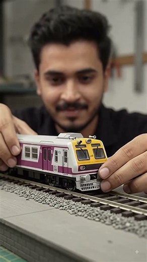 I Built a Miniature Mumbai Local Train! 🚆😱 #Shorts #MiniatureTrain #MumbaiLocal