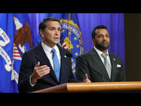 LIVE: White House Correspondents' Dinner shooting briefing with Kash Patel, Todd Blanche | NBC News