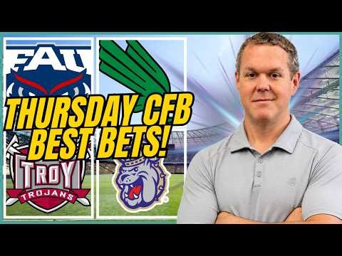 College Football Picks Today: Troy vs JMU, FAU vs North Texas | Steve Merril