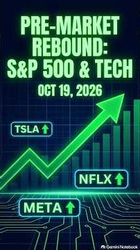 Stock Market Today: Pre-Market Futures Rebound & Big Tech Earnings Ahead (Oct 19, 2026)