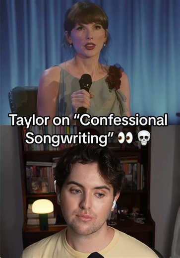 Taylor speaks on confessional songwriting and lowkey gets her friends 😬 #taylorswift #swiftologist #swifttok