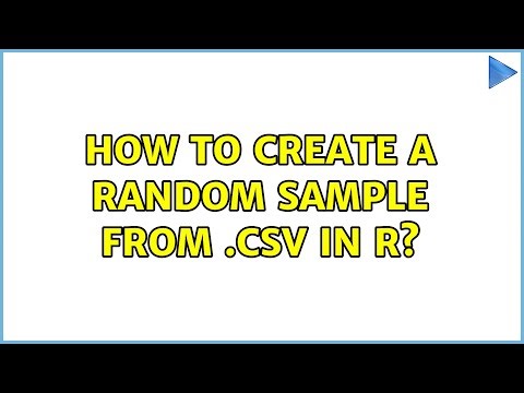 How to create a random sample from .csv in r?