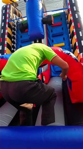 🏎️Racing Themed Inflatable Obstacle Course – speed, challenge & nonstop action!🏁 Inflatable Factory