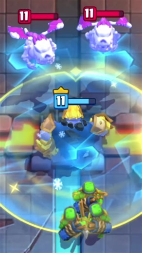 Hero Wizard and Hero Icegolem Gameplay in Clash Royale
