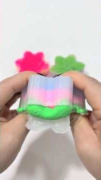ASMR Snowflake Clay Cracking & Slime Mixing ❄️ Crunchy & Satisfying