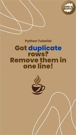 Pandas drop_duplicates() Explained in 30 Seconds | Remove Duplicate Rows #python #shorts