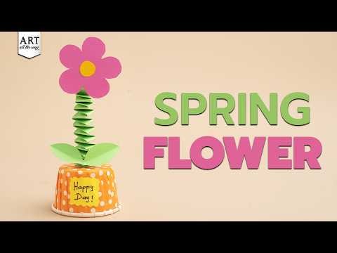 DIY Paper Flower 🌸 | Easy Cute Flower Craft for Room Decor | Viral DIY Idea!