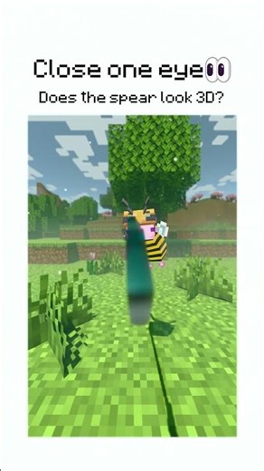 Close one eye @minecraft #shorts