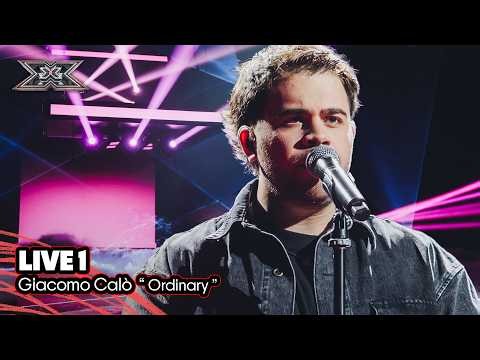 Giacomo Calò canta "Ordinary" di Alex Warren | X Factor 2026 Live 1