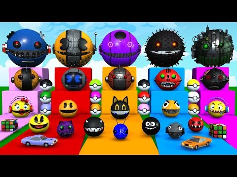 ROBOT PACMAN VS PACMAN VS CARTOON CAT VS MONSTER PACMAN