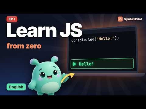 JavaScript Tutorial #1 | JavaScript from zero | Free Full Course