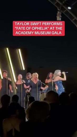 Taylor Swift performed “Fate of Ophelia” for the first time at the Academy Museum Gala 🤩 Via: MattDentler/X