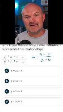 Find the Linear Equation From a Table #satmath