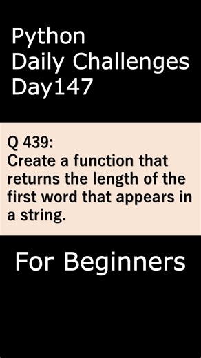 Python Daily Challenges Day147 For Beginners #programming #python #beginners