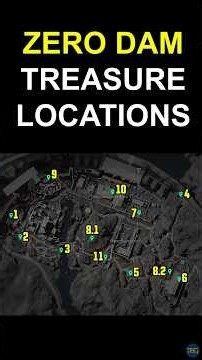 Zero Dam ALL Treasure Map Locations #DeltaForce #DeltaForceMobile #Ad