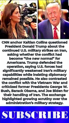 Kaitlin Collins Confronts Trump on Latest Iran Attacks: ‘Is This Just The New Normal?’