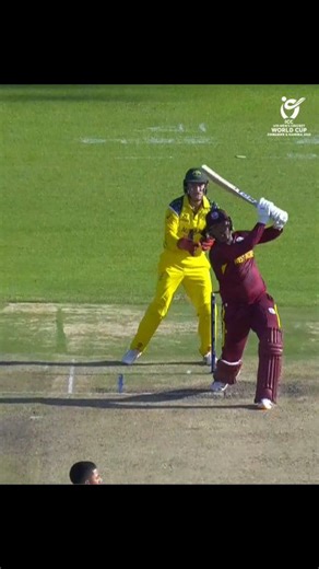 A crisp straight maximum from Jonathan Van Lange keeps the West Indies in the hunt late in the chase 👊 Watch more #U19WorldCup action LIVE, broadcast details 👉 https://www.icc-cricket.com/tournaments/u19-cricket-worldcup-2026/news/broadcast-details-for-icc-u19-men-s-cricket-world-cup | ICC - International Cricket Council