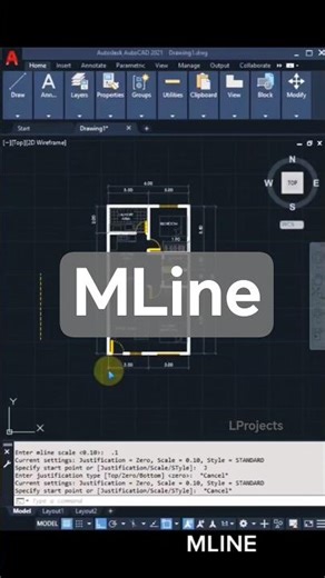 AutoCAD Basics for Beginners- MLINE 03, #autocad #cadtips #learncad #autocadtraining #learnautocad