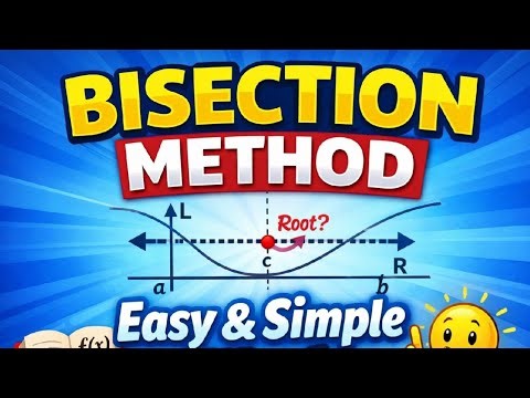 BISECTION METHOD in 5 minutes