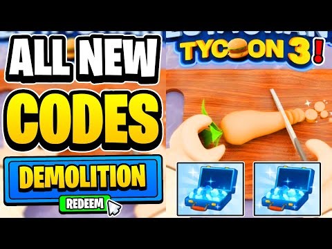 *NEW* ALL WORKING DEMOLITION UPDATE CODES FOR RESTAURANT TYCOON 3! Roblox Restaurant Tycoon 3 Codes
