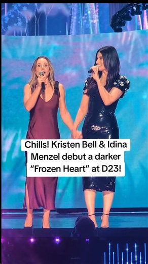 Kristen Bell and Idina Menzel sing “Frozen Heart” at D23