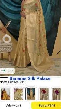Flipkart finds*Banaras Silk Palace*beautiful 😍❤️ woven kanjivaram tissue Saree#shorts#viral#trending