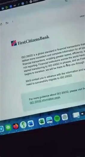 Emergency Broadcast System News & Alerts™ on X: "🏦 BANKS ARE CHANGING! First Citizens Bank is informing customers about its transition to ISO 20022. This is how financial modernization happens: step by step, across the banking system. XRP isn’t mentioned, but interoperability is exactly the kind of challenge XRPL was built." / X