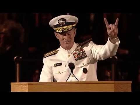Best commencement speech ever? Admiral McRaven at UT Austin: “Changing the world can happen anywhere”