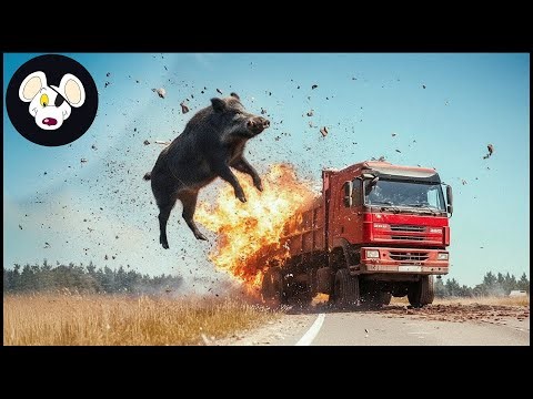 20 Terrifying Moments When Animals Crash Cars And Planes | Invasive Species