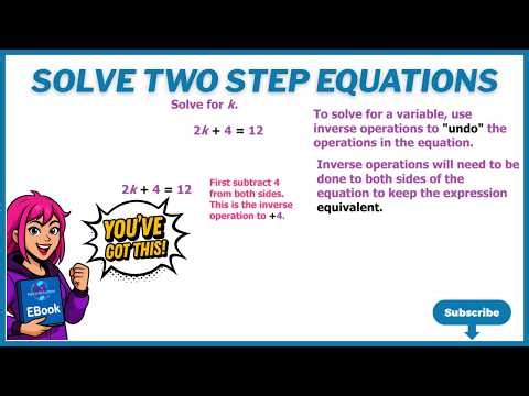 Solve Two Step Equations