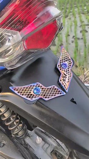 DUDUKAN PLAT NOMOR MOTOR WINGS BURN TITANIUM NSA PERFORMANCE