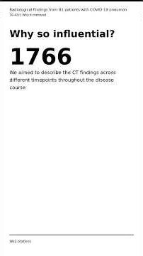 Radiological findings from 81 patients with COVID-19 pneumonia in Wuhan, China | High-impact medical