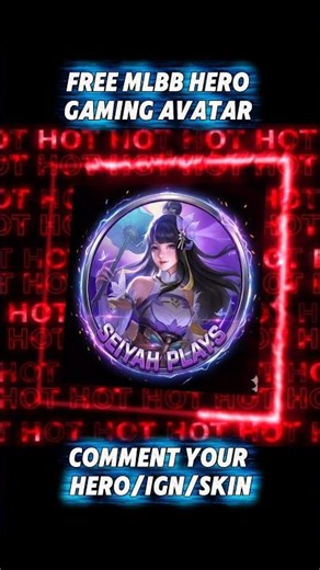 Free MLBB Hero Logo Design,comment your HERO/IGN/SKIN#FreeMLBBLogo #MLBBDesign #GamingAvatar