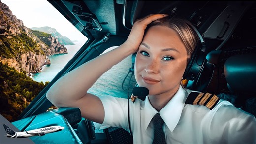 Boeing 737 amazing landing Italy Naples airport | Cockpit view | Life of an airline pilot