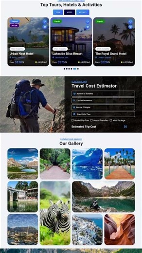 ✈️ Travel Website Template | HTML5 Booking Demo 🔥