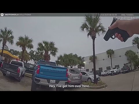 Bodycam footage shows intense shootout with wanted suspect in Houston