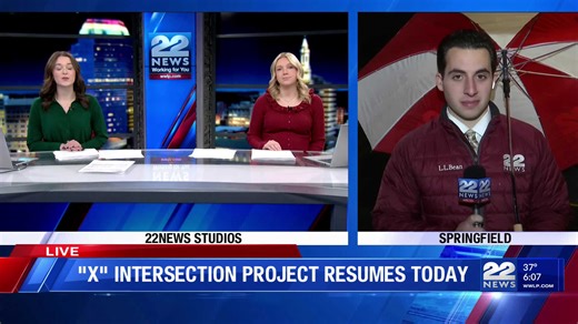 Expect delays as Springfield "X" construction resumes