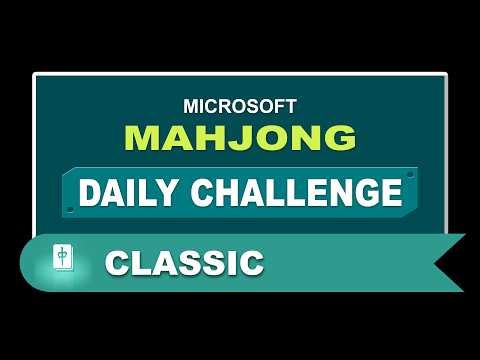 Microsoft Mahjong Daily Challenge May 8, 2026 | Classic - Hard